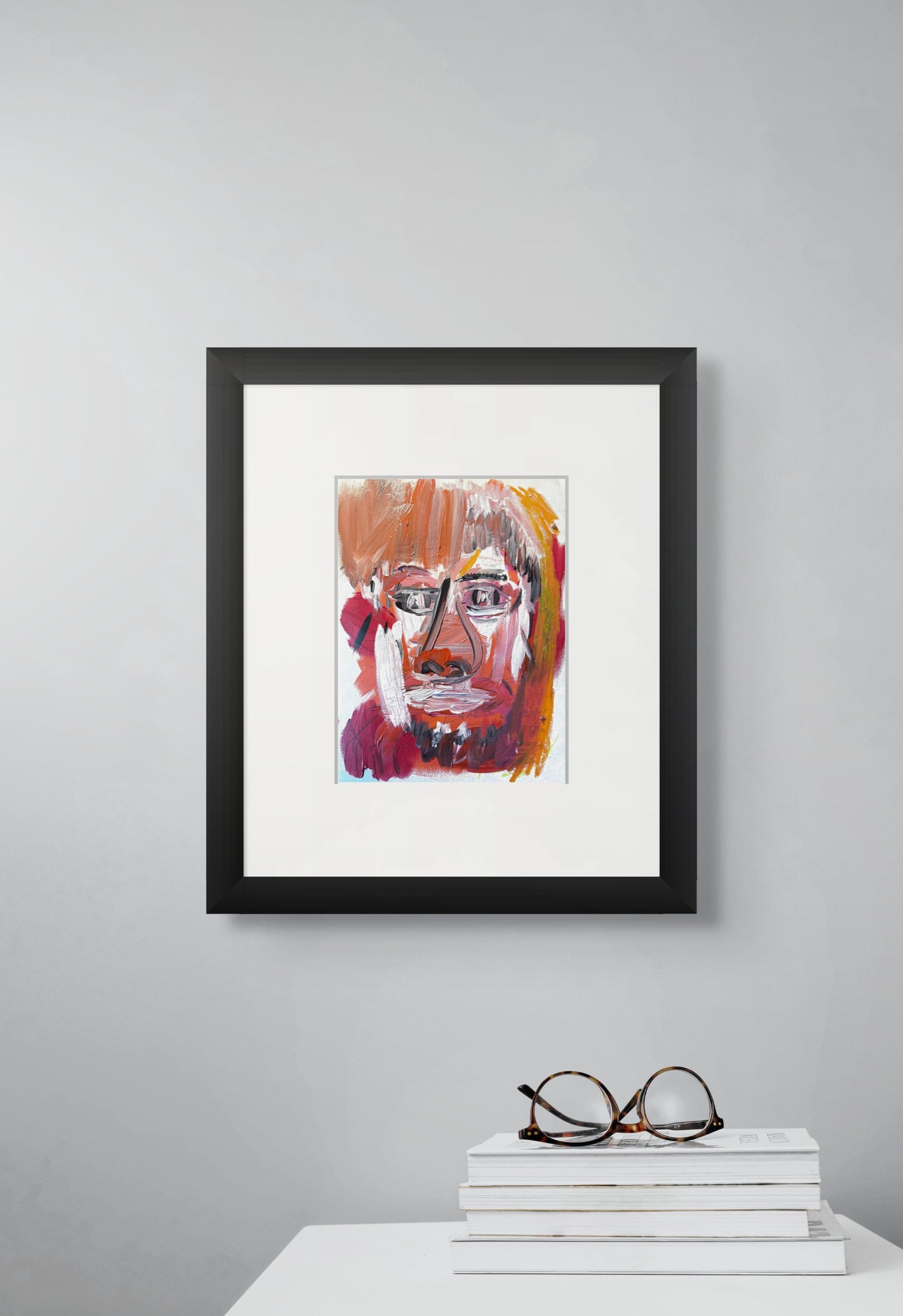 Man in Red, Listening to Jazz