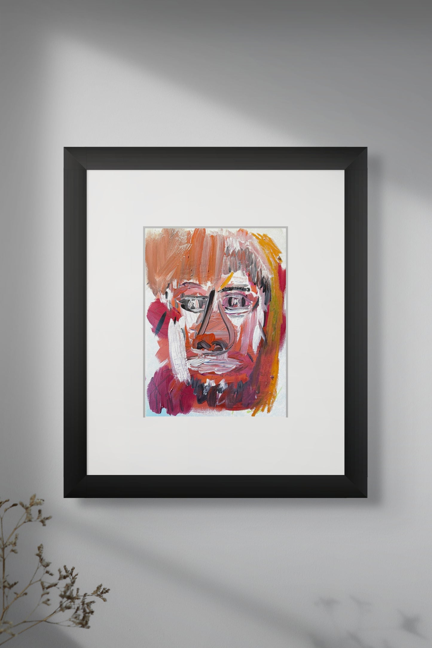 Man in Red, Listening to Jazz